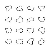 16 Shape Outline Icons.