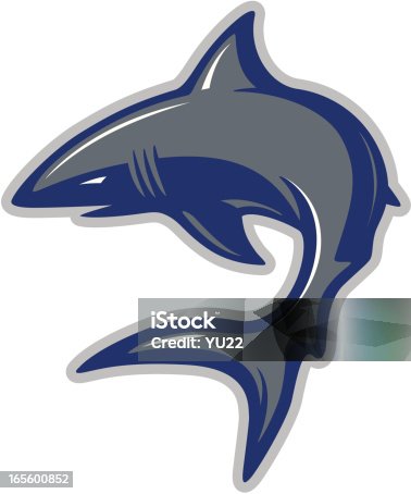 istock Shark mascot 165600852