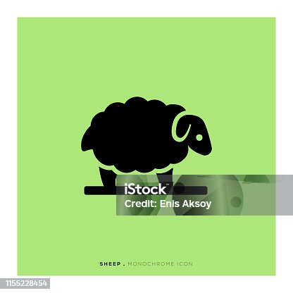 istock Sheep Icon 1155228454