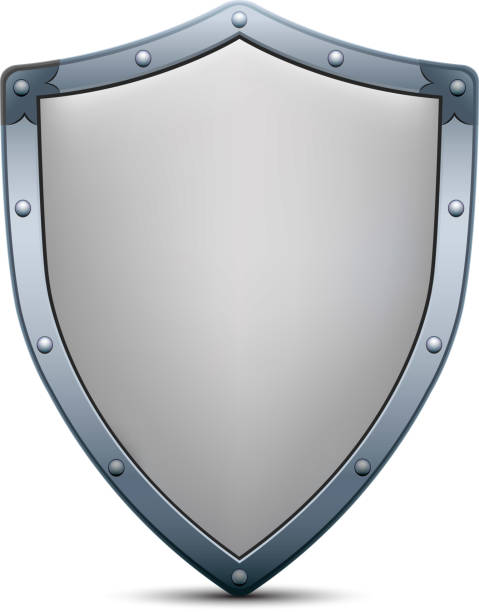 shield Shield on a white background. Vector illustration. shielding illustrations stock illustrations