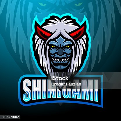 istock Shinigami esport logo mascot design 1316271002