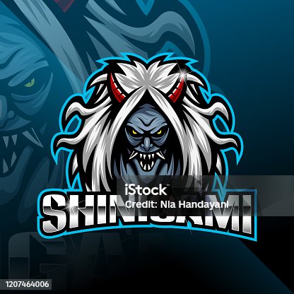 istock Shinigami sport mascot logo design 1207464006