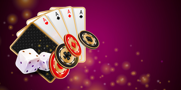 Shiny Purple Casino Banner Stock Illustration - Download Image Now - iStock