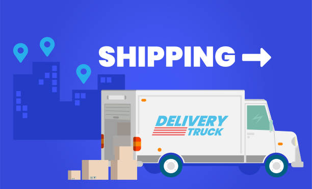 Shipping vector art illustration
