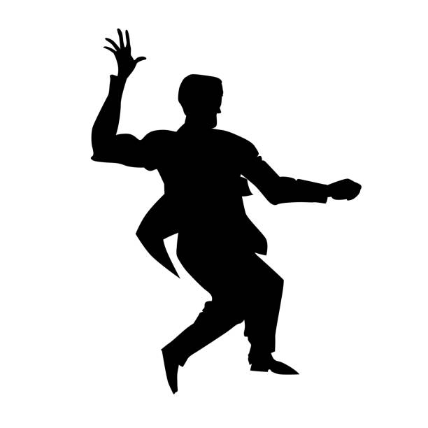 Dance Move Silhouette Illustrations, Royalty-Free Vector Graphics ...
