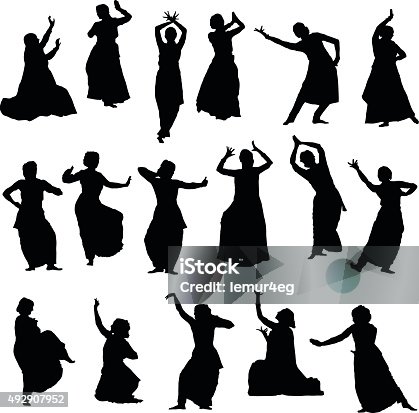 istock silhouettes indian dancers 492907952