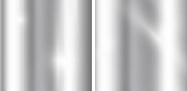 Silver gradients background. Realistic metallic texture. Elegant light and shine template. vector art illustration