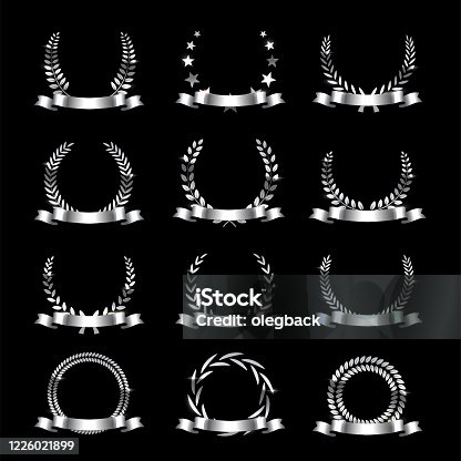 https tr vectorhq com istock silver black ribbon certificate template vector illustration design 1345602