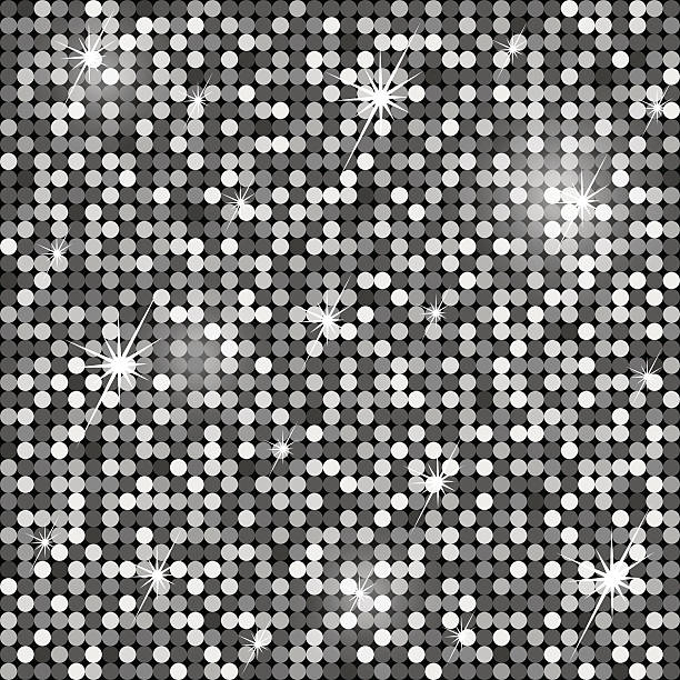 Silver seamless pattern Silver seamless pattern disco ball stock illustrations