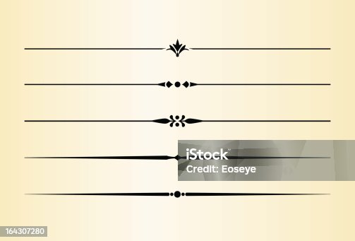 istock Simple and elegant dividing lines 164307280
