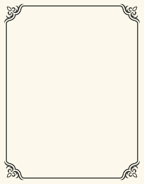 Simple Blank Frame with Fleur de Lis