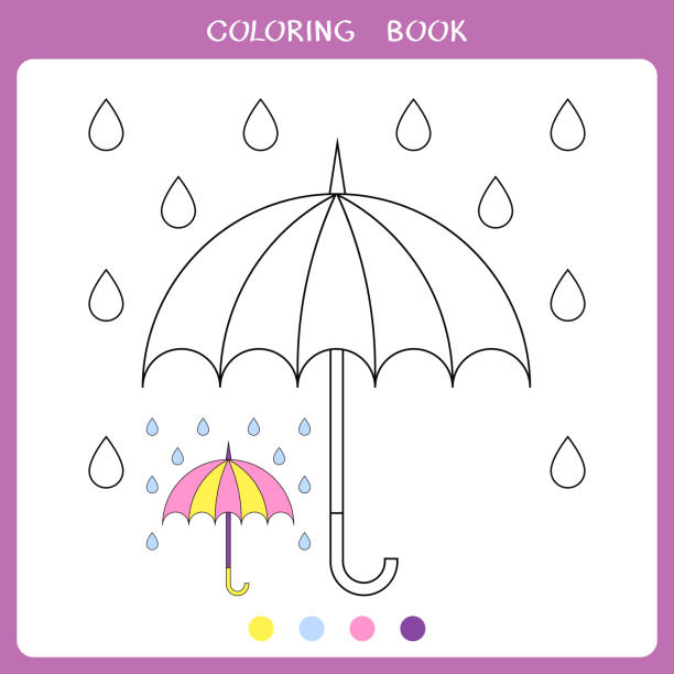 Modèles De Pages De Coloriage Vectoriels et illustrations libres de