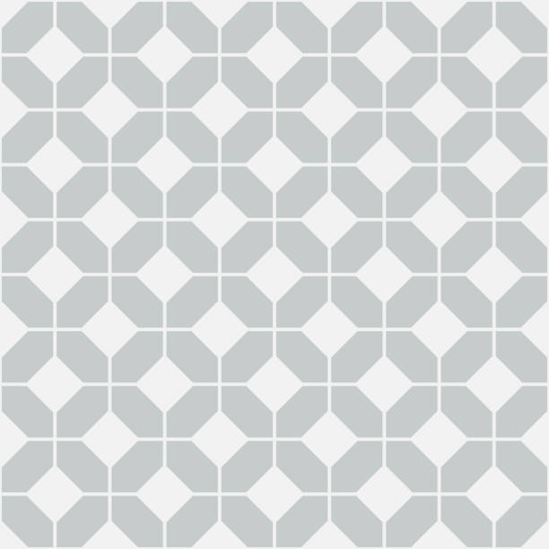 Simple floor tile pattern, abstract geometric seamless background Simple floor tile pattern, abstract geometric seamless background. Portuguese tiles vector illustration. tessellation stock illustrations