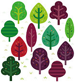 A selection of simple graphic trees