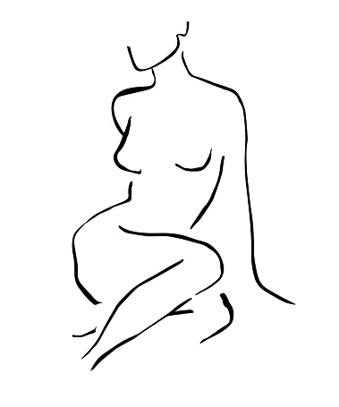 Simple Hand Drawn Trendy Line Silhouette Woman Modern Minimalism Art Aesthetic Contour Abstract Womens Silhouette Minimalist Style Scandinavian Print Stock Illustration Download Image Now Istock,Modern Interior Drawing Room Ideas