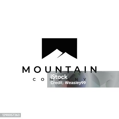 istock Simple Mountain Design Template 1290057263