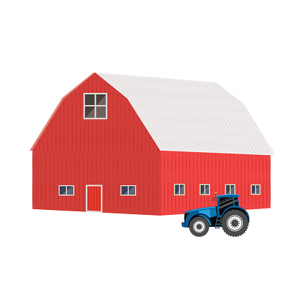 Simple Old Fashioned Red Barn