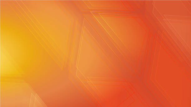 Simple orange color background vector art illustration