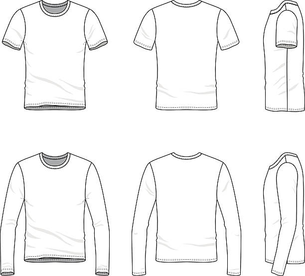 Royalty Free T Shirt Template Clip Art, Vector Images & Illustrations ...