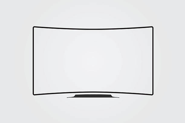 Simple vector of TV screen. vector art illustration