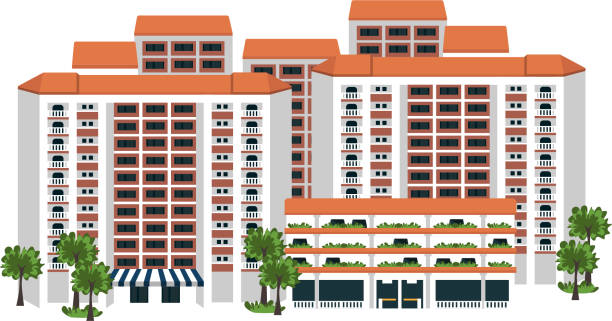 Singapore Housing Illustrations Royalty Free Vector  Singapore Housing Illustrations Royalty Free Vector