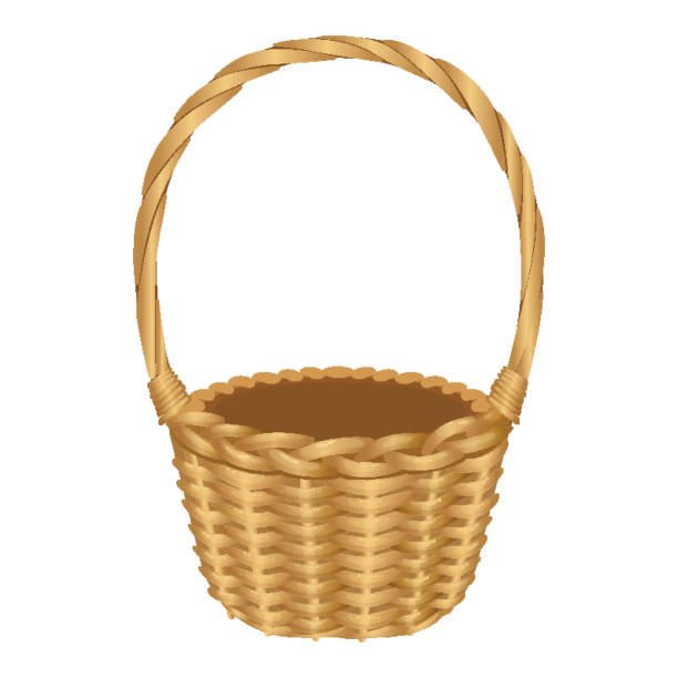 Great for Gift Wicker Basket with Handle Storage Carry Veg or Shopping 