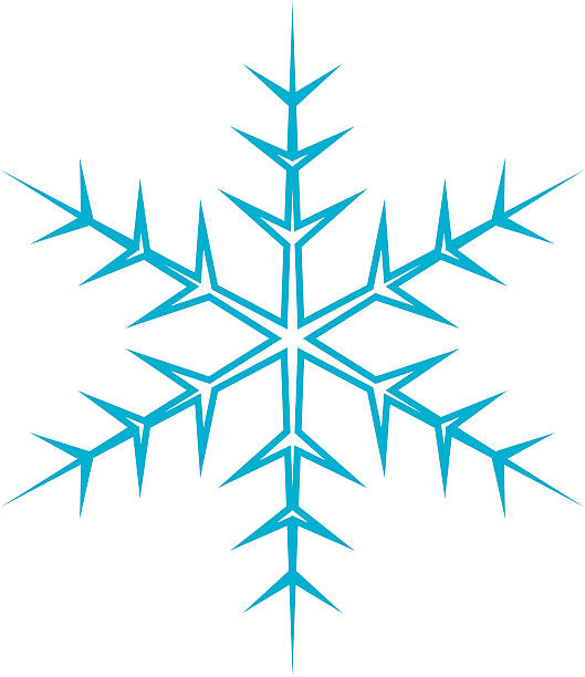 Single Snowflake, Vector Design vector art illustration