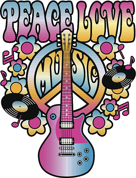 Free 89 Peace Love Rock And Roll Svg SVG PNG EPS DXF File