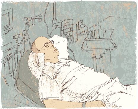 Sketch of Patient in Emergency Room