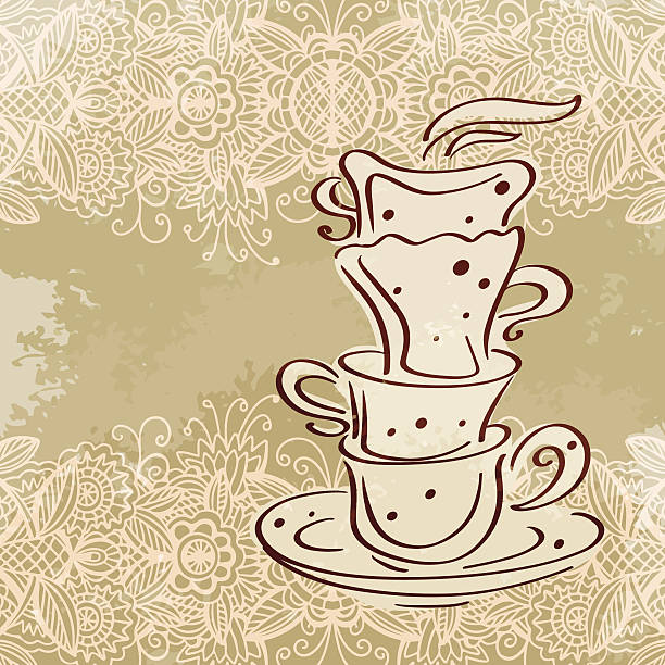 Download Coffee Tea Cup Outline Cartoons Illustrations, Royalty-Free Vector Graphics & Clip Art - iStock