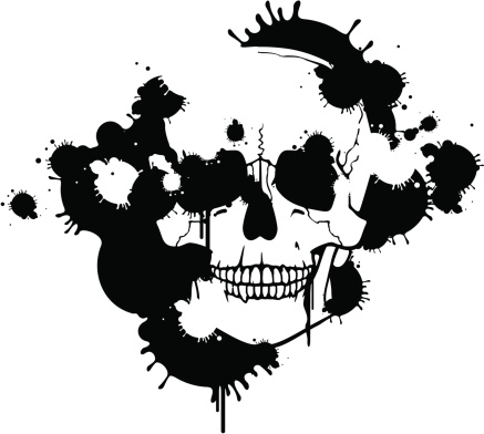Download Skull Silhouette Stock Illustration - Download Image Now ...