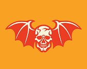 istock Skull with Bat Wings 1328201754