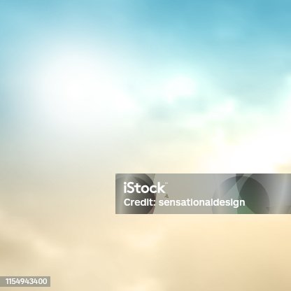 istock Sky background in retro watercolor 1154943400