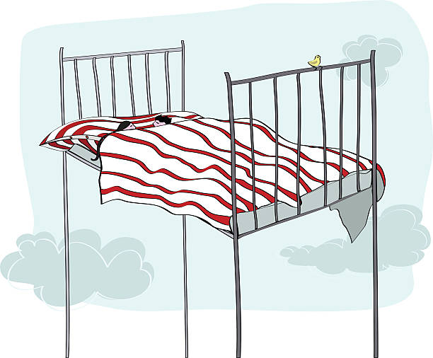ilustrações de stock, clip art, desenhos animados e ícones de dormir no céu - sleeping couple
