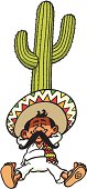 A Mexican is having a siesta under a cactus. A high rez jpeg & ai. file come with this image. Enjoy.