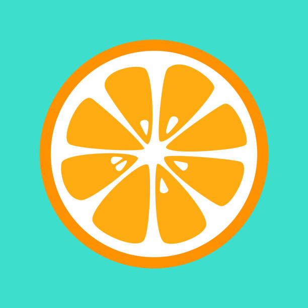 Cartoon Orange Cut In Half Cartoon Orange Cut In Half