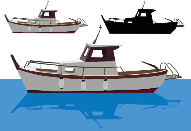Royalty Free Fishing Boat Clip Art, Vector Images ...