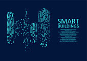 istock Smart building concept design 1339963606