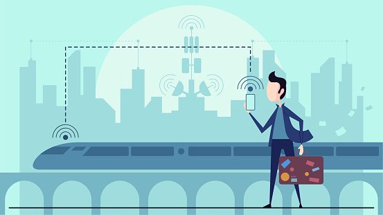 Smart city 5G online communication network