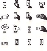 Smart Phone Functions & Gestures Icons. Layered & grouped for ease of use. Download includes EPS 8, EPS 10 and high resolution JPEG & PNG files.