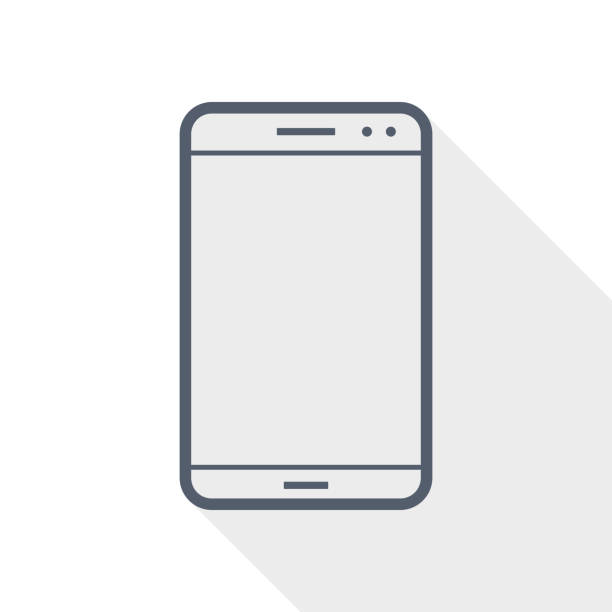 ilustrações de stock, clip art, desenhos animados e ícones de smartphone flat vector icon, mobile phone concept illustration in eps 10 - mobile phone
