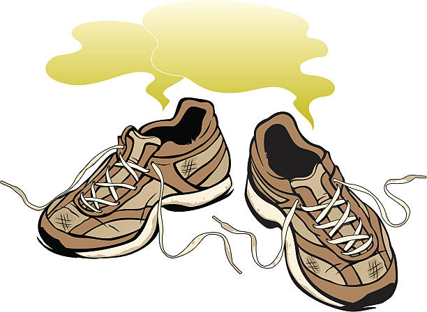Smelly Sneakers vector art illustration