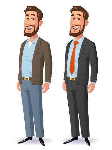 Smiling Businessman With Beard