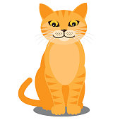 Smiling cat. EPS10 vector layers (removeable) and alternate formats (hi-res jpg, pdf).