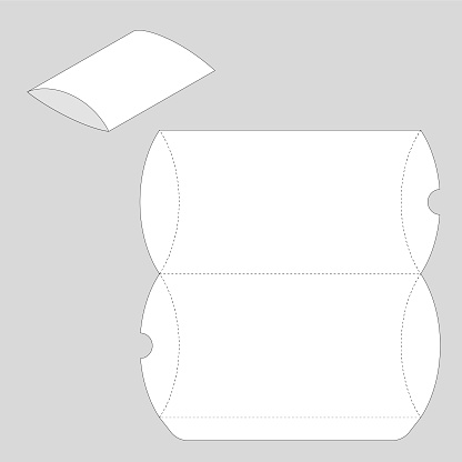 Snack Envelope Shape Paper Box Graphic Template