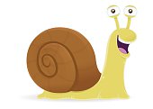 istock Snail with shell cartoon character 532123188