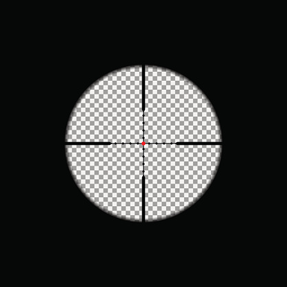Sniper scope overlay