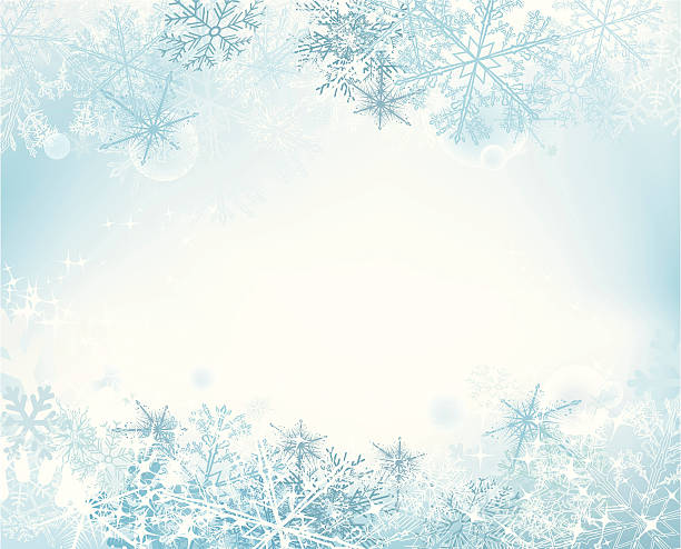 Snow background Snow background - layered illustration. Gradient mesh used. ice crystal stock illustrations