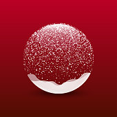 istock Snow globe. Snow ball. Ball with snow. Christmas. Winter. Vector illustration 1273503070