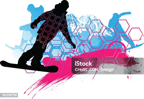 istock Snowboarder Composition 96338798